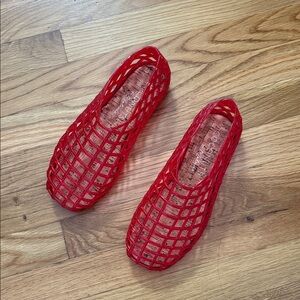 Coconuts by Matisse Red Mesh Flats
